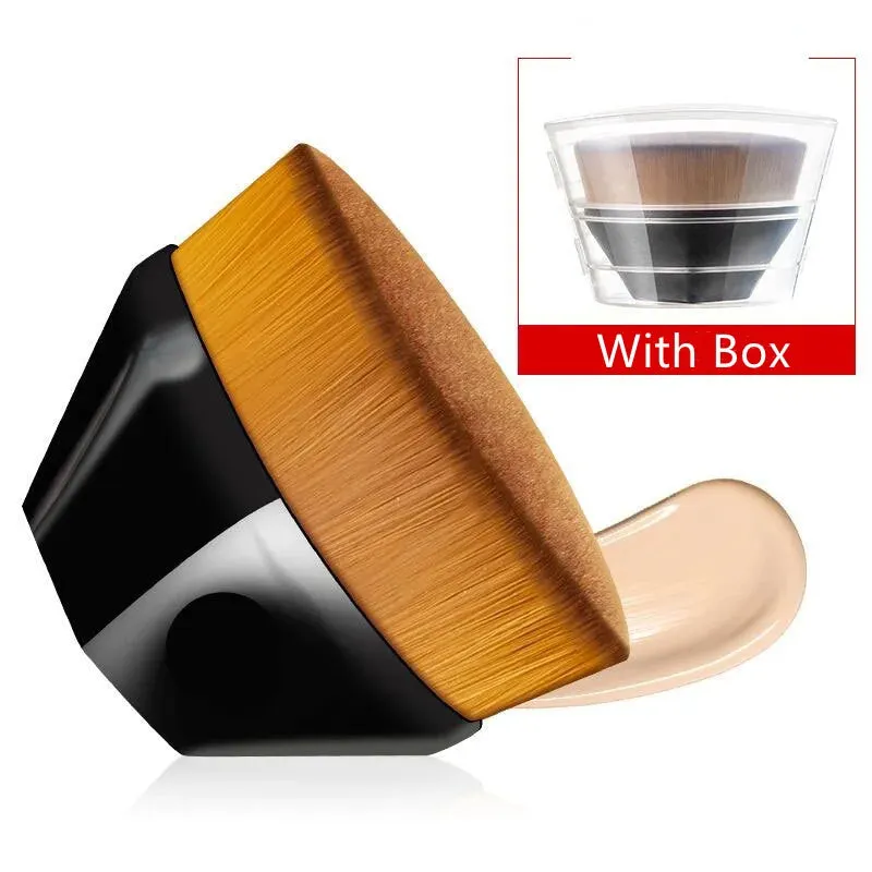 Soft Kabuki Makeup Brush for Liquid, Powder and Cream Foundation Flawless Makeup Six Corners Brush Cosmetic Synthetic Makeup Accessories