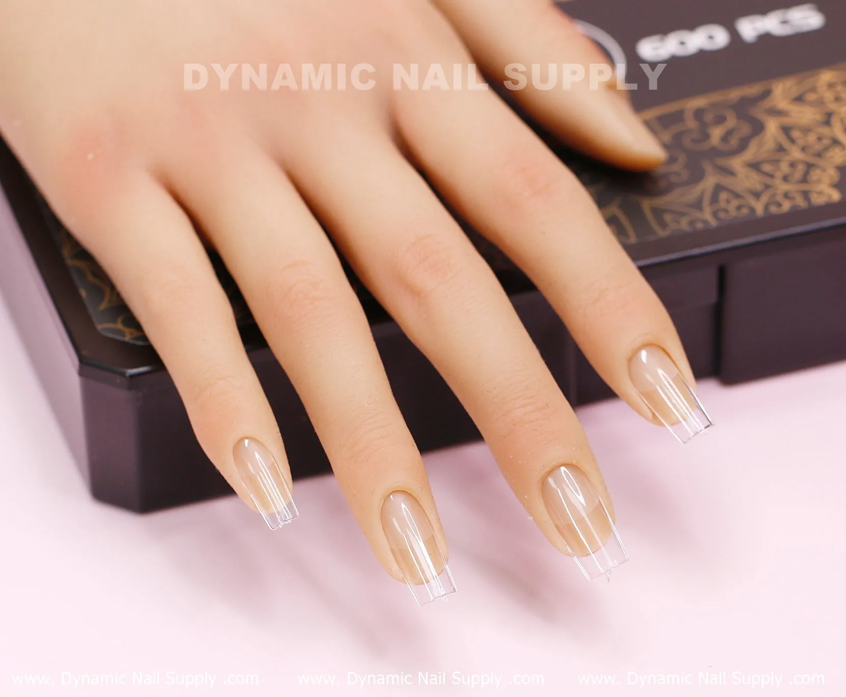 [Square M] Full Cover Tips - Soft Gel X tips - 600 pcs - Medium Length- 11 sizes