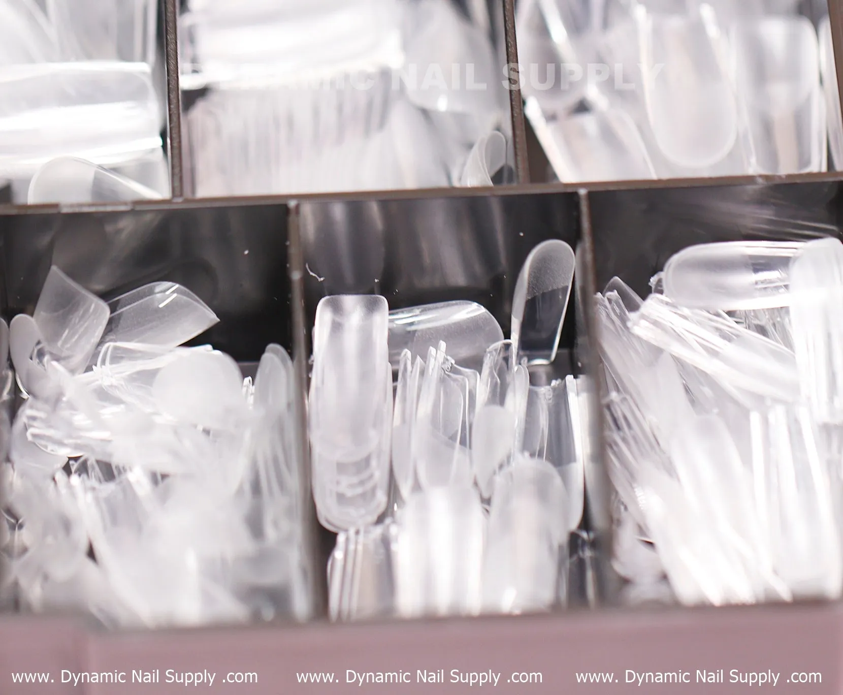 [Square M] Full Cover Tips - Soft Gel X tips - 600 pcs - Medium Length- 11 sizes
