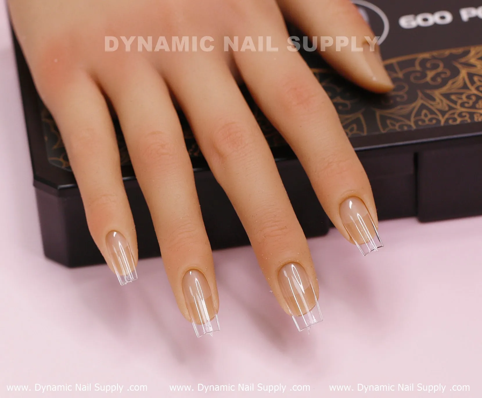 [Square M] Full Cover Tips - Soft Gel X tips - 600 pcs - Medium Length- 11 sizes