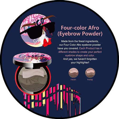 Starway Disco Eyebrow Powder - Minty Brown Brows Makeup Cosmetics Beauty