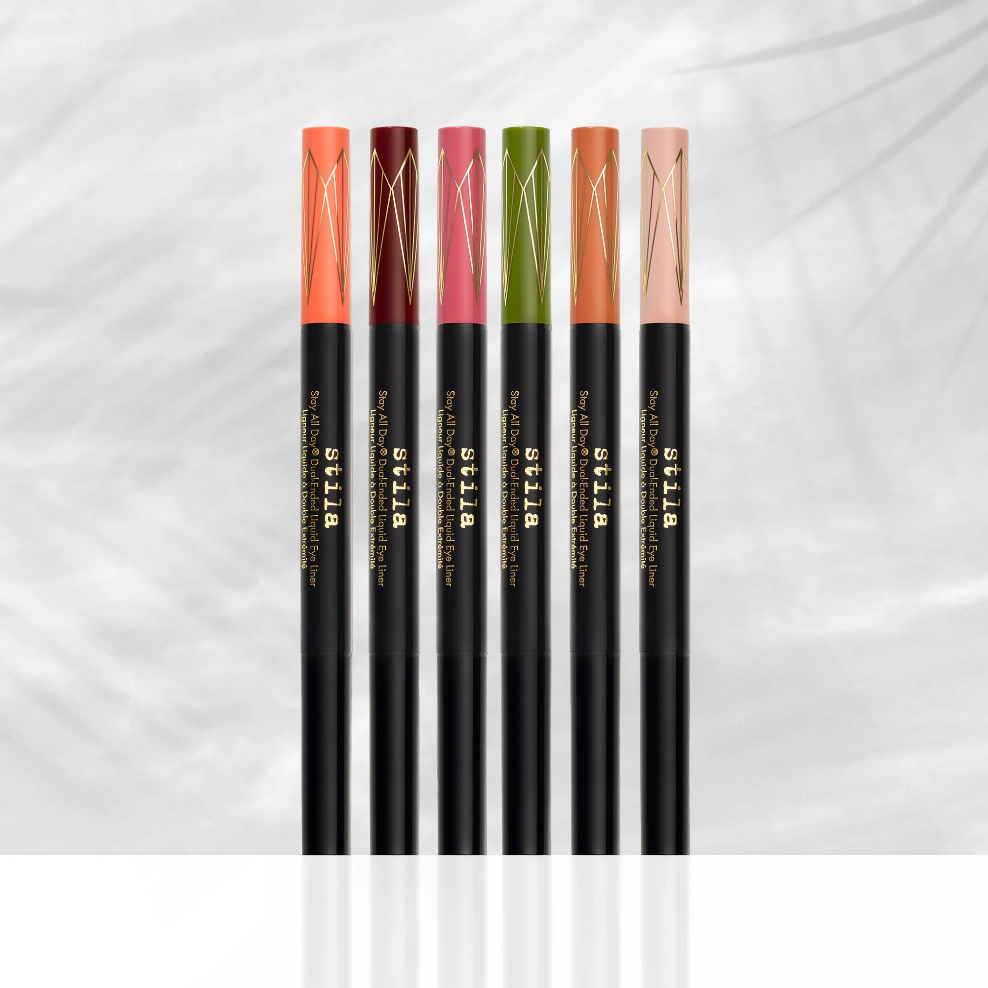 Stila Stay All Day® Dual-Ended Waterproof Liquid Eye Liner: Shimmer Micro Tip Kitten Kosmos and Intense Black