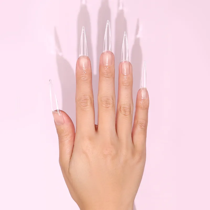 Stiletto Nail Tips XXL - Clear