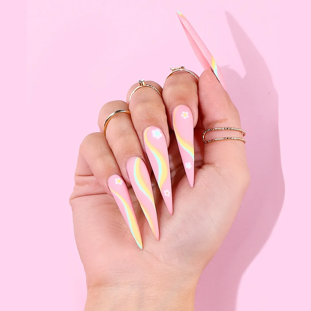 Stiletto Nail Tips XXL - Natural