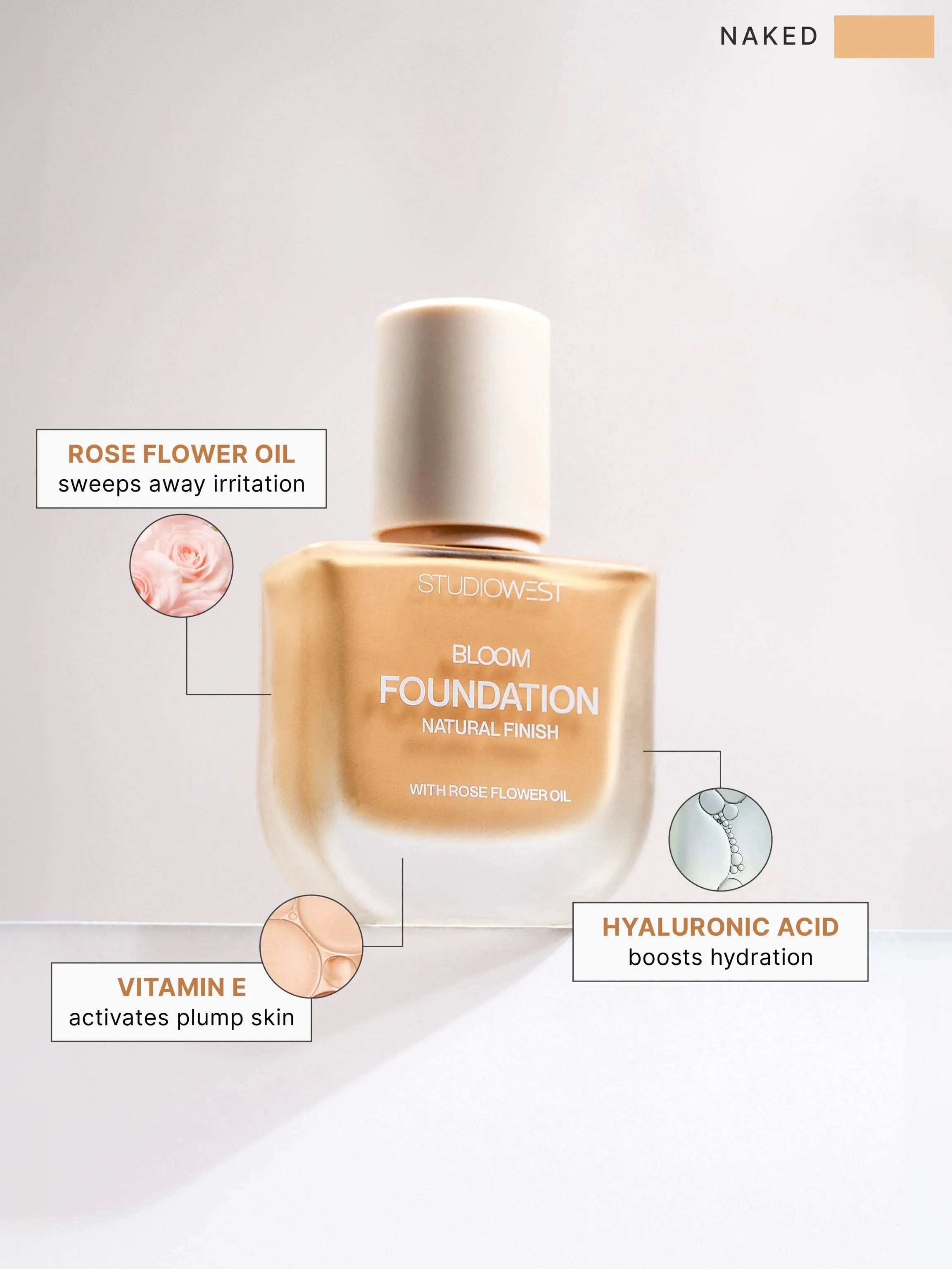 Studiowest Bloom 04 Naked Foundation - 38 ML