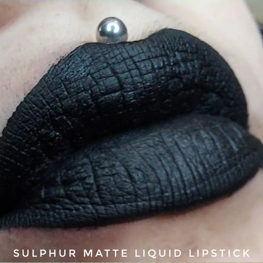Sulfur - Liquid Matte (Blackest Black Lipstick!)