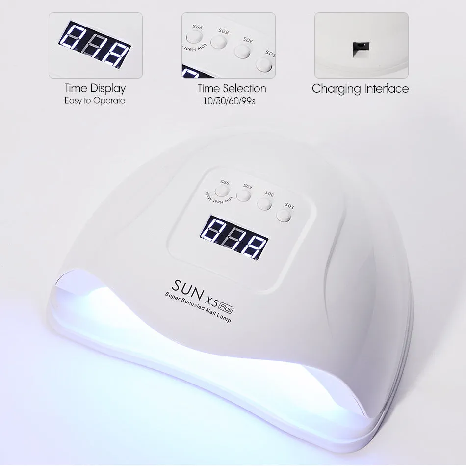 SUN 5X Plus UV LED Lamp For Nails Dryer 54W/48W/36W Ice Lamp  Manicure Gel Nail Lamp Drying Lamp For Gel Varnish