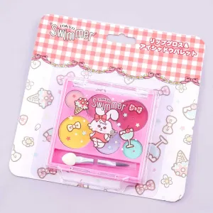 Swimmer Rabbit Lip Gloss & Eyeshadow Palette
