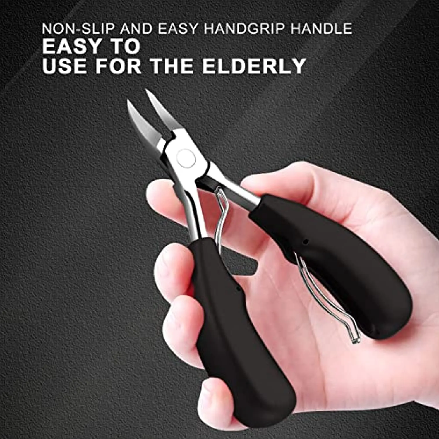 SZCSHOOL Toenail Clippers for Thick Nails, Toe Nail Clippers Adult Thick Nails Long Handle Easy to Hold-Toenail Clippers for Seniors Thick Toenails Labor-Saving, Sharp Nail Clippers for Thick Nails