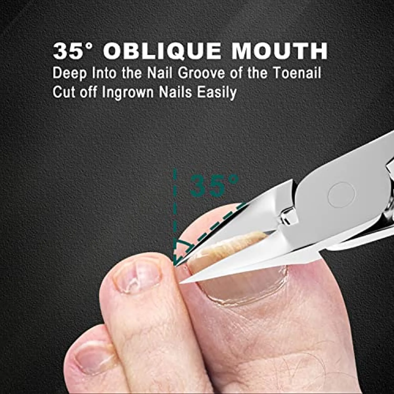 SZCSHOOL Toenail Clippers for Thick Nails, Toe Nail Clippers Adult Thick Nails Long Handle Easy to Hold-Toenail Clippers for Seniors Thick Toenails Labor-Saving, Sharp Nail Clippers for Thick Nails
