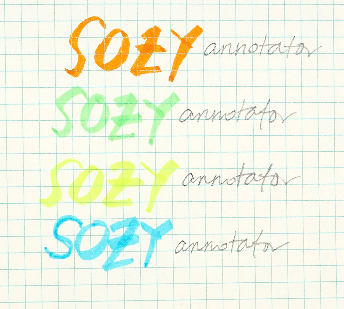 The Annotators Single Pencil - Orange Bright