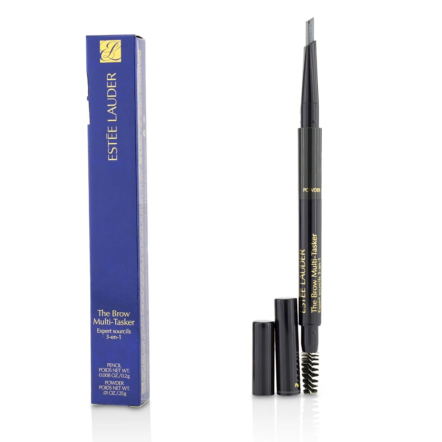 The Brow MultiTasker 3 in 1 (Brow Pencil, Powder and Brush) - # 05 Black