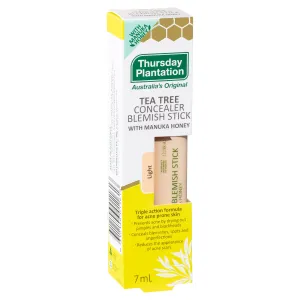 Thursday Plantation Tea Tree Concealer Blemish Stick with Manuka Honey Light 7mL