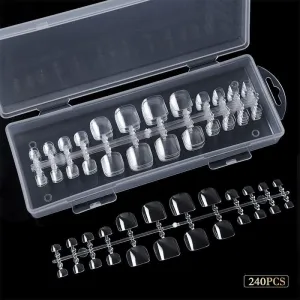 TOE Nail Tips - Clear Tray 240ct