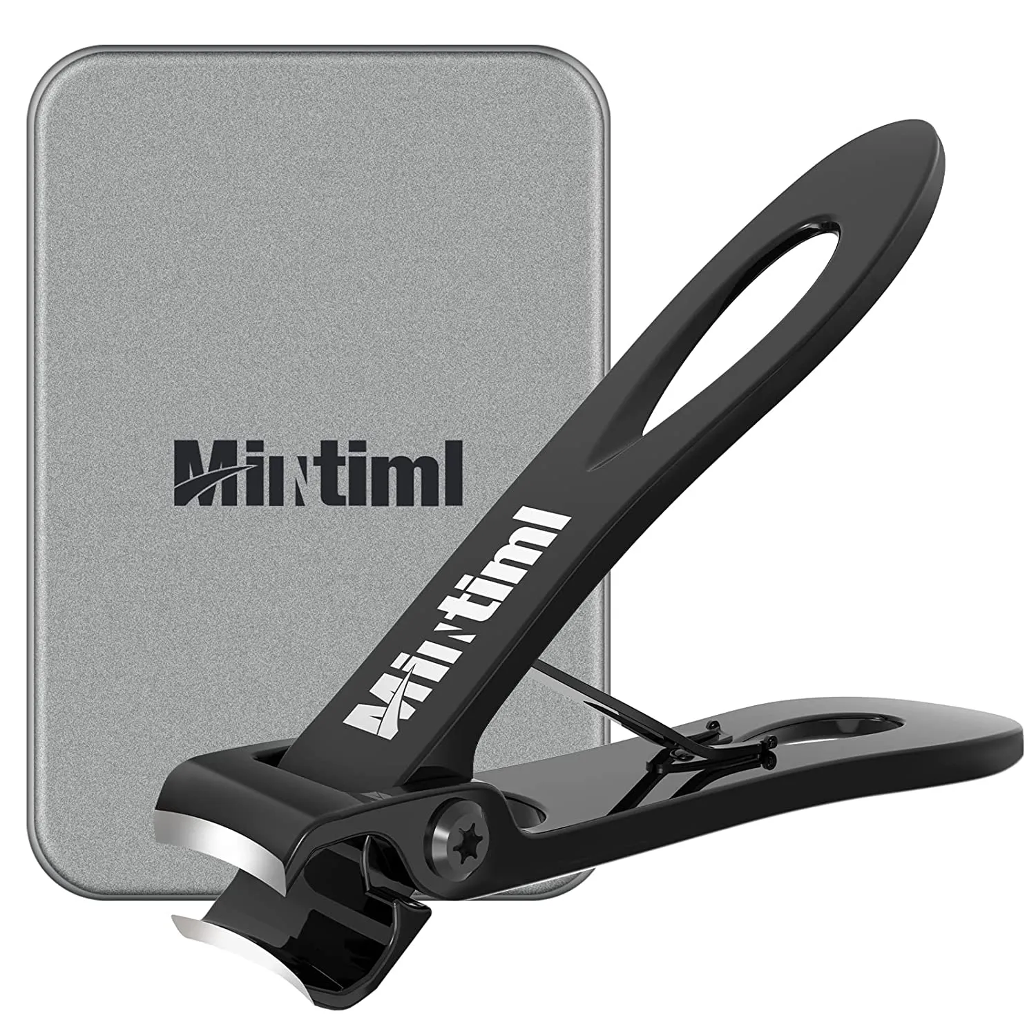 Toenail Clippers, Nail Clippers Set for Thick Nails 2PCS, Wide Jaw Opening Toe Nail Clippers Adult, Stainless Steel Heavy Duty Fingernail Clippers, 0.6" Extra Large Toe Nail Cutter for Man