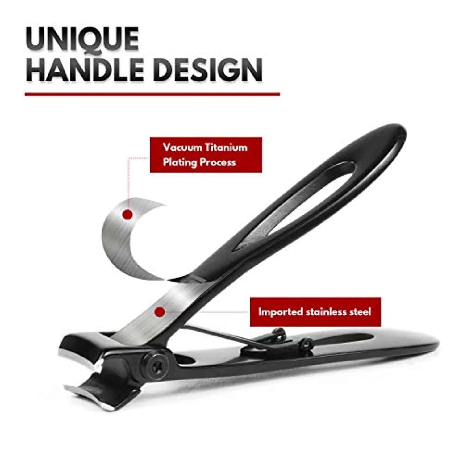 Toenail Clippers, Nail Clippers Set for Thick Nails 2PCS, Wide Jaw Opening Toe Nail Clippers Adult, Stainless Steel Heavy Duty Fingernail Clippers, 0.6" Extra Large Toe Nail Cutter for Man