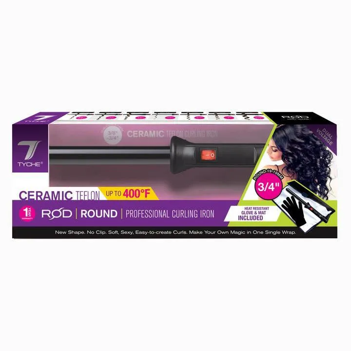 Tyche Professional Rod Round Curling Iron 3/4"