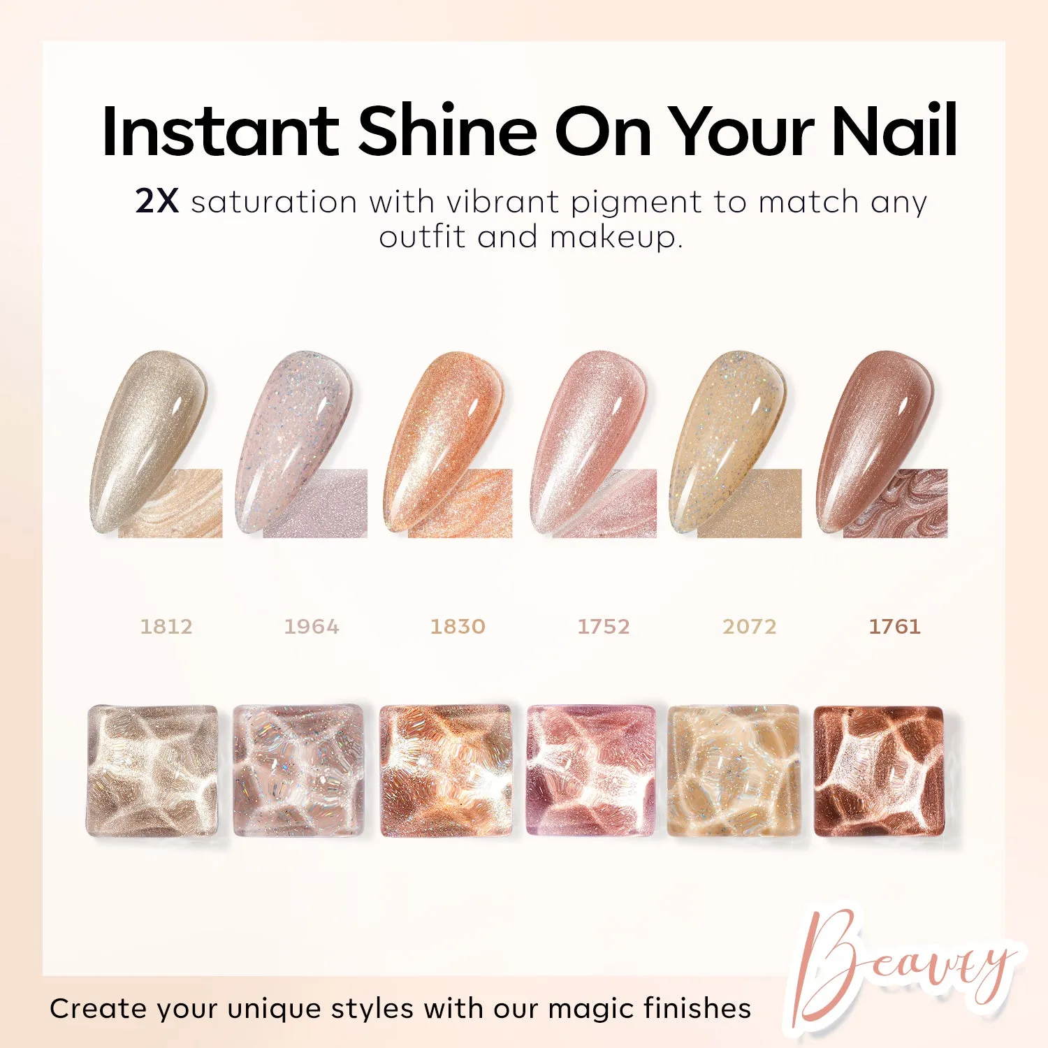 Veil of Princess - 6 Shades Gel Nail Polish Set