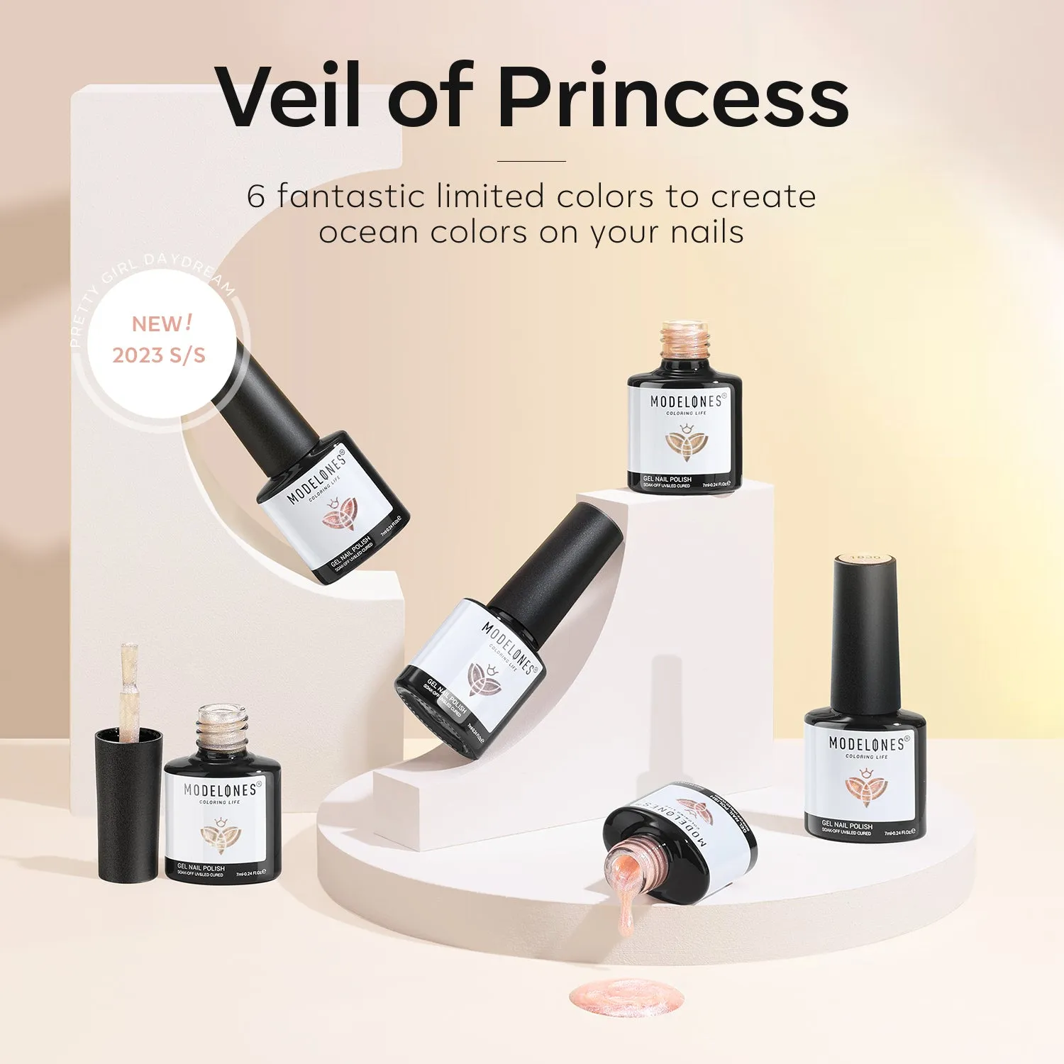 Veil of Princess - 6 Shades Gel Nail Polish Set