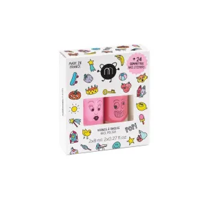 Water-Based Nail Polish   Nail Sticker Gift Set - Pop