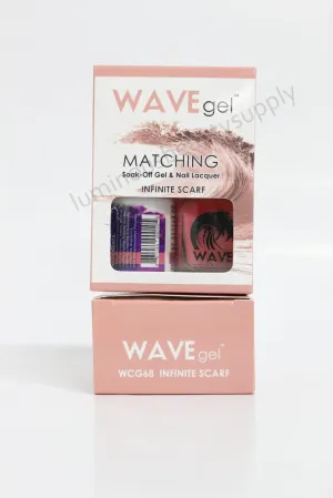 WaveGel Matching Duo Gel Nail Polish & Nail Lacquer W68 Infinite Scarf