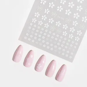 White Magnolia Nail Stickers