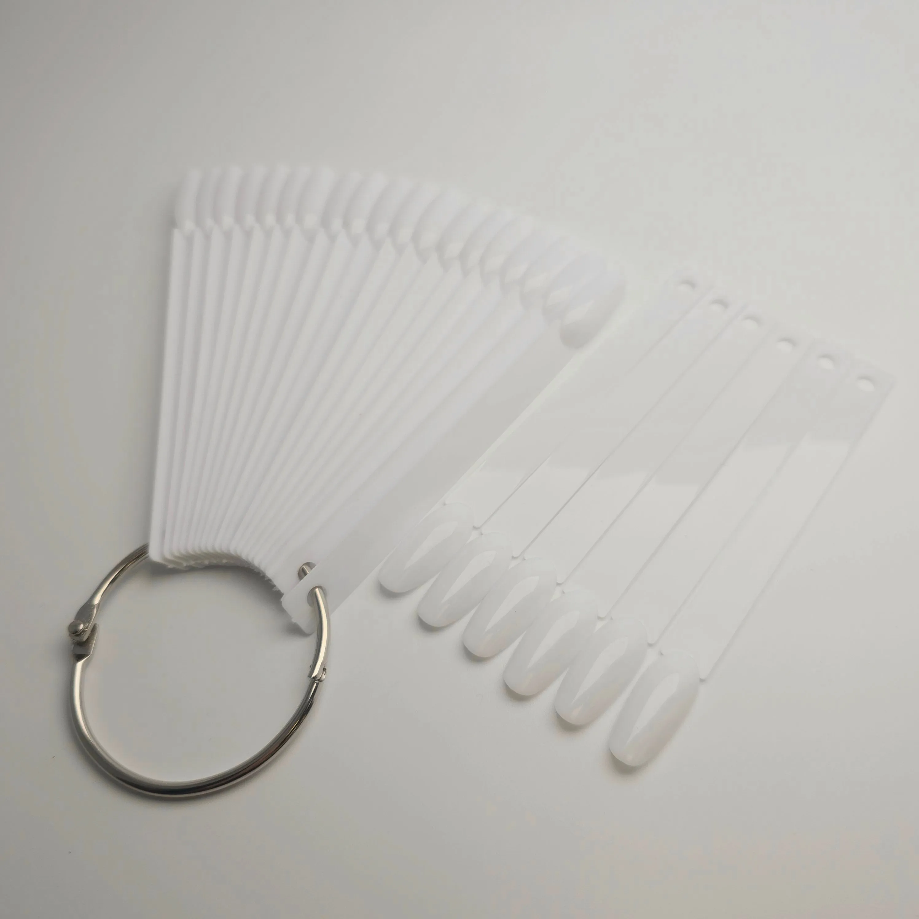 WHITE Round Nail Display Swatch Tips 50PCS
