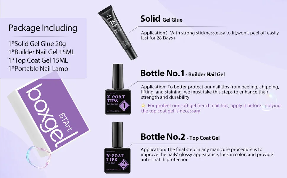 XCOATTIPS Protecting Kit   Solid Gel   Lamp