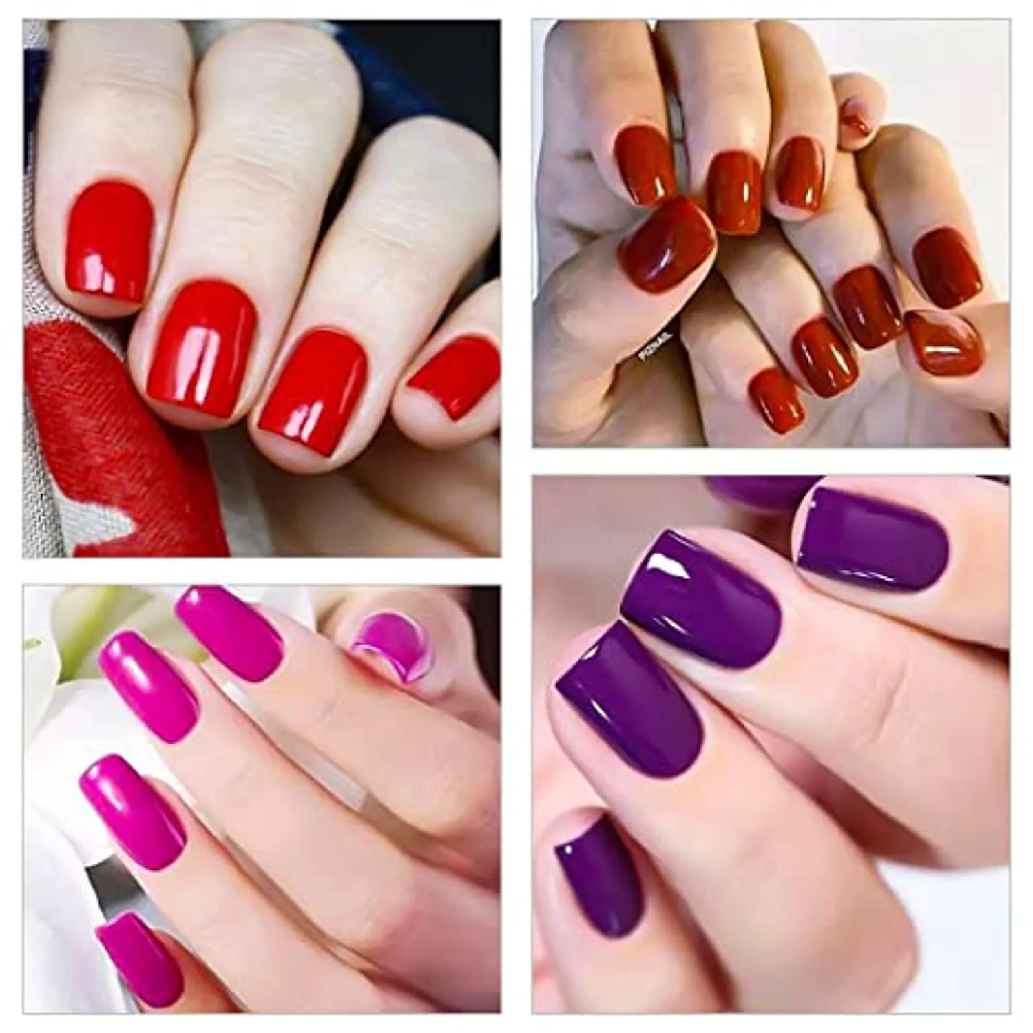 XEAOHESY 16 Sheets Matte Color Nail Polish Strips Stickers with Nail File Self-Adhesive Colorful Gel Nail Strips Full Nail Wraps for Women Nails Art