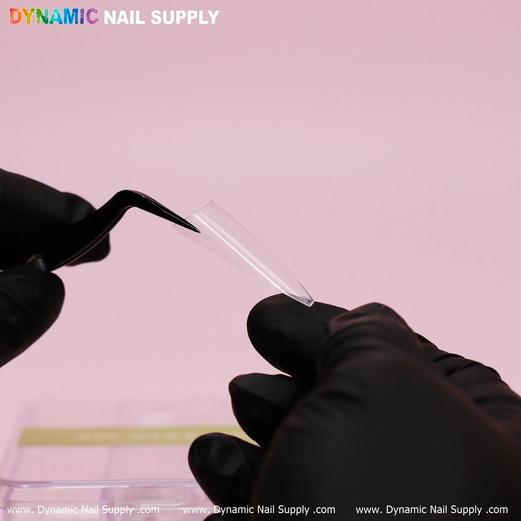XXL Stiletto Nail Tips Extension Half-Cover - Box - 500 pcs - 10 sizes - Clear box