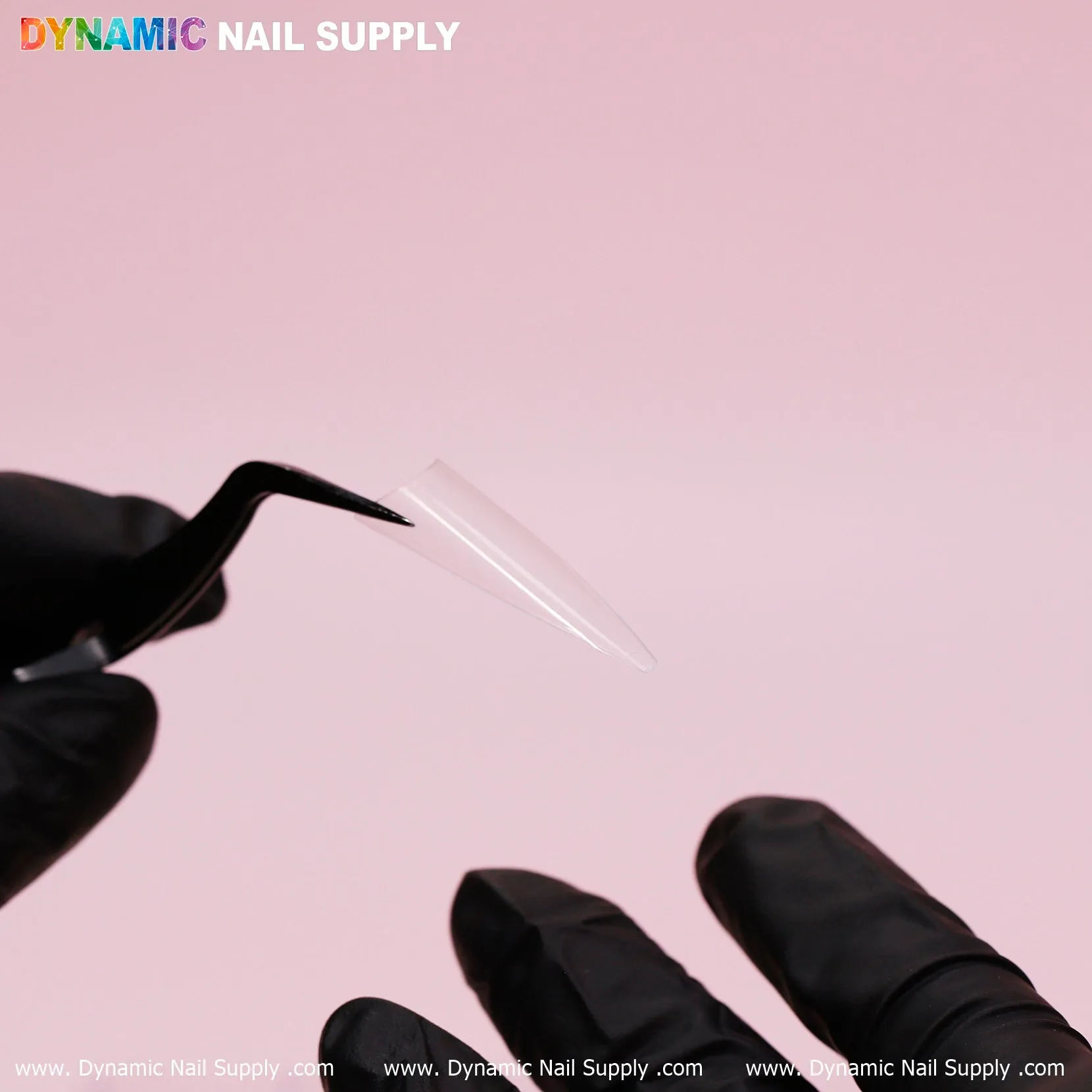 XXL Stiletto Nail Tips Extension Half-Cover - Box - 500 pcs - 10 sizes - Clear box