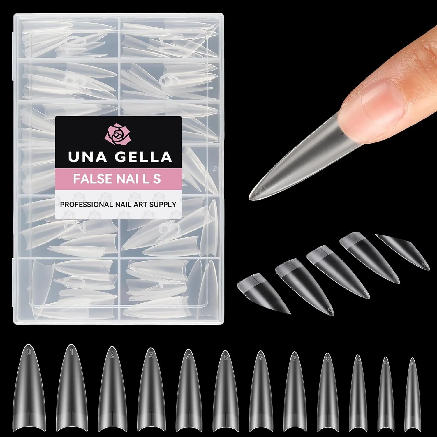 XXL Tapered Square Nail Tips - 120 PCS Extra Long Half Cover Gel Nails for DIY Acrylic Art