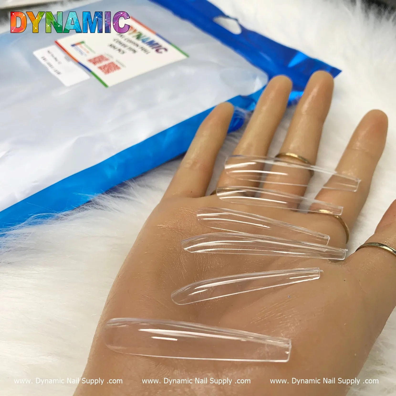 XXXL Coffin Full-cover Tips - 3XL Soft gel press on Coffin tip (504 pcs bag - 12 sizes)