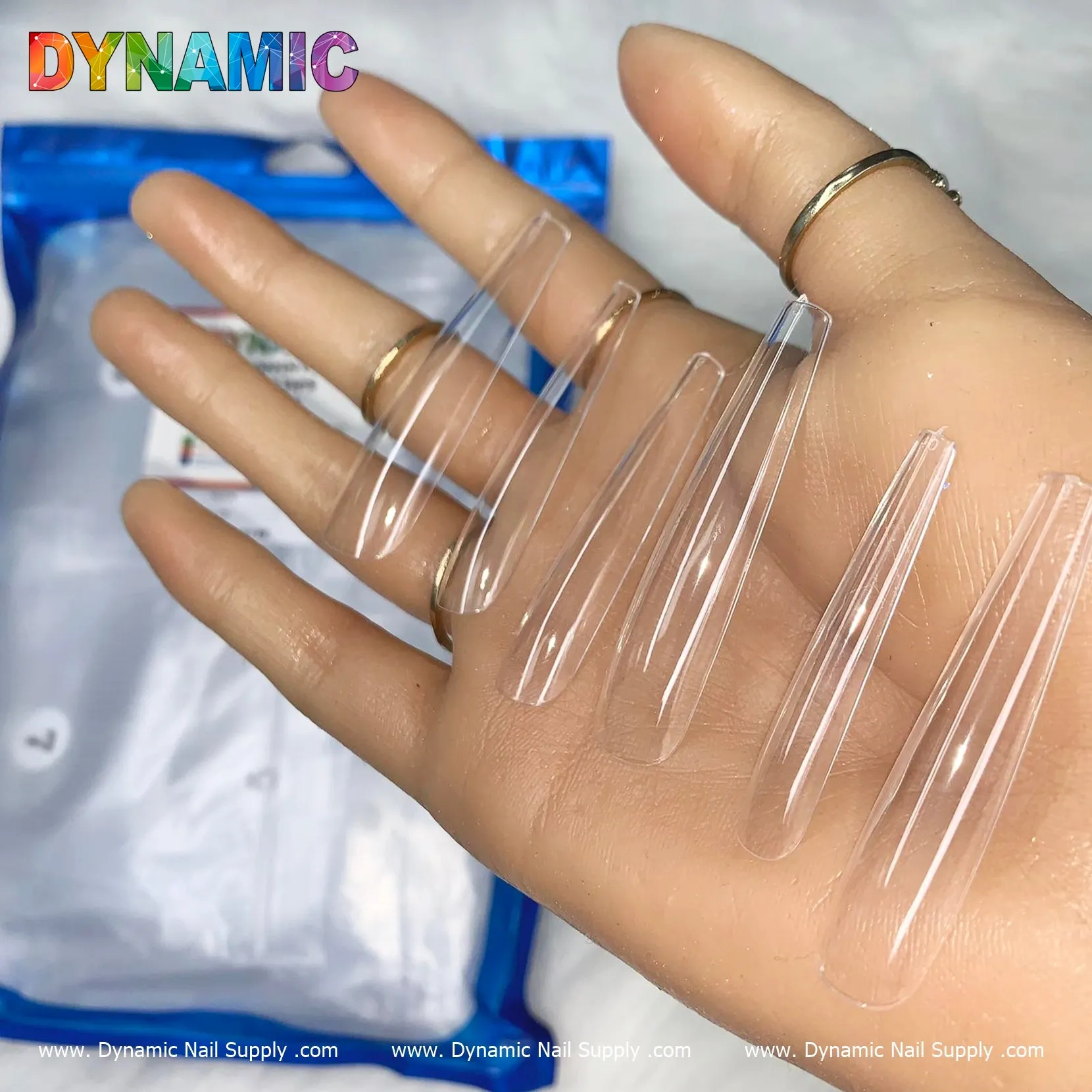 XXXL Coffin Full-cover Tips - 3XL Soft gel press on Coffin tip (504 pcs bag - 12 sizes)