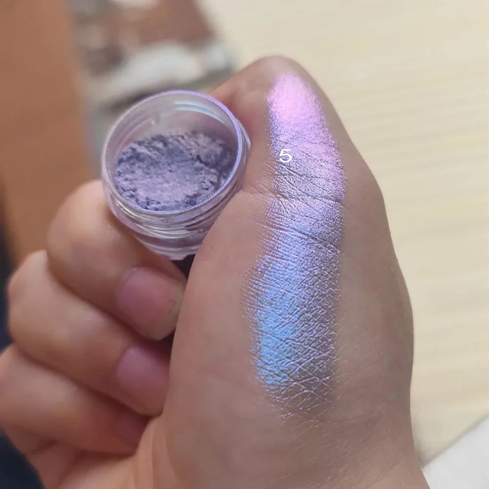 Yeknu 1 jar Chameleon Nail Flakes Irregular Aluminum Foil UV Gel Polish Nail Sequins Palliette Manicures Art Decoration Glitter Powder