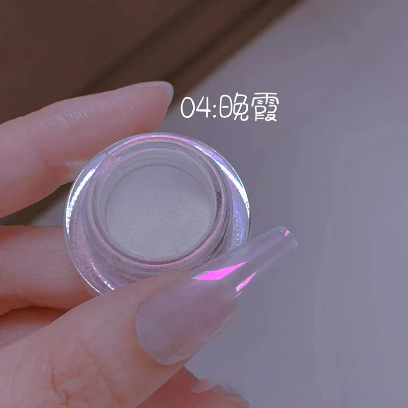 Yeknu 1 jar Chameleon Nail Flakes Irregular Aluminum Foil UV Gel Polish Nail Sequins Palliette Manicures Art Decoration Glitter Powder