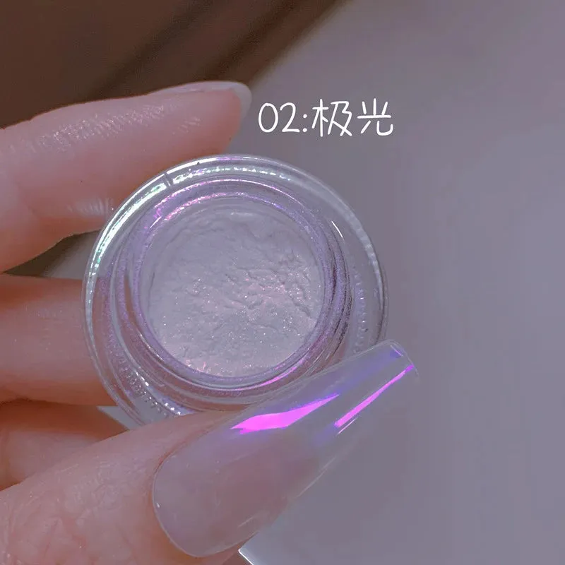 Yeknu 1 jar Chameleon Nail Flakes Irregular Aluminum Foil UV Gel Polish Nail Sequins Palliette Manicures Art Decoration Glitter Powder