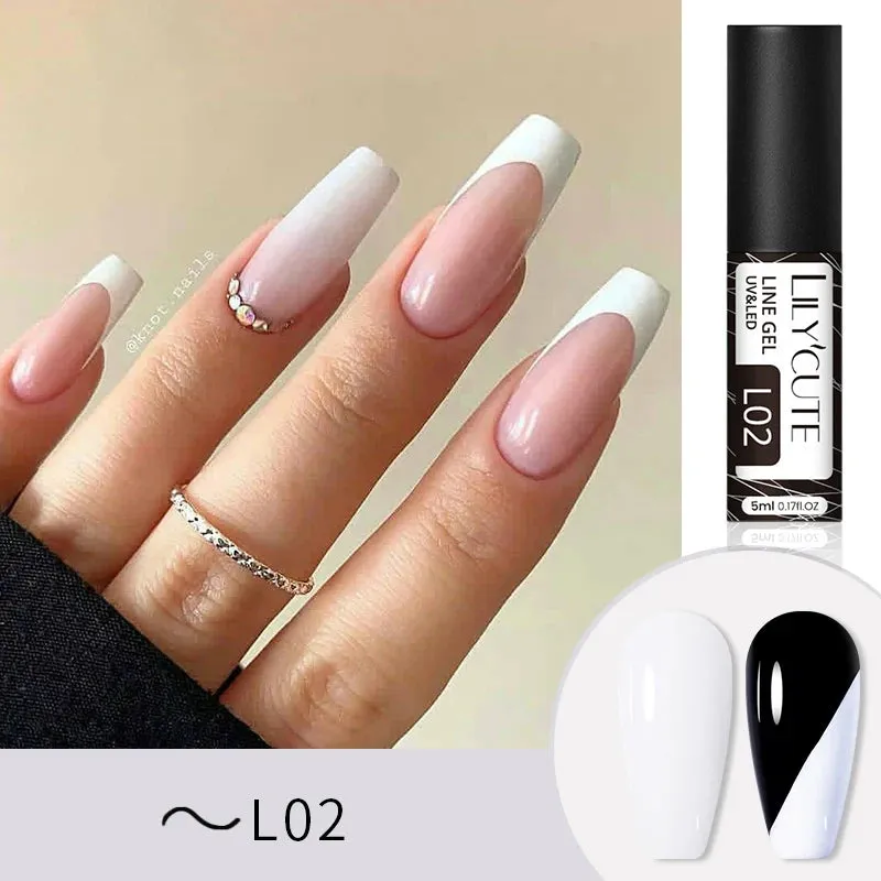 Yeknu 5ML Auroras Cat Magnetic Line Gel Nail Polish Glimmer Fairy Line Painting Gel Semi Permanent UV Gel Nail Art Manicure