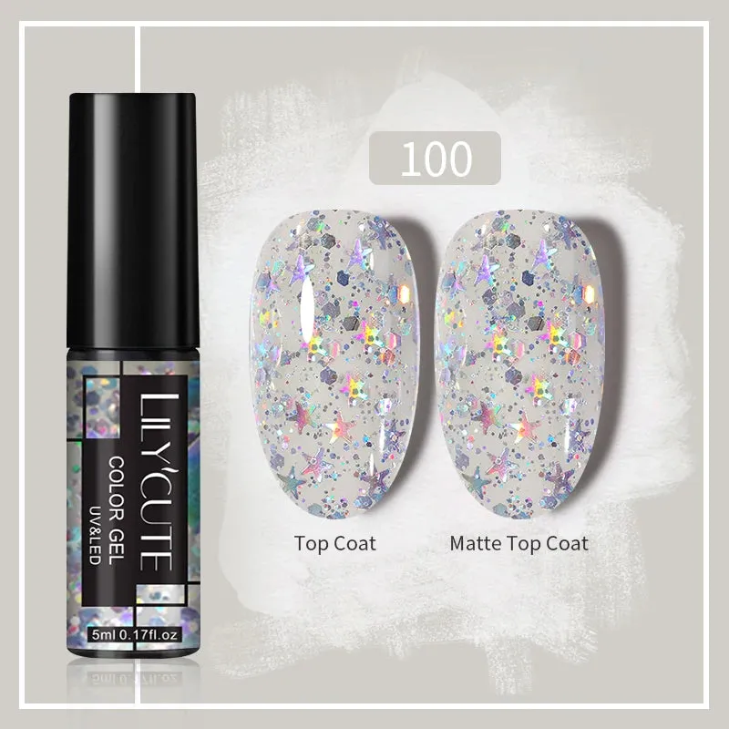 Yeknu 5ML Auroras Cat Magnetic Line Gel Nail Polish Glimmer Fairy Line Painting Gel Semi Permanent UV Gel Nail Art Manicure