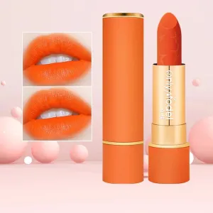 Yeknu Orange Lipstick Velvet Matte Lipsticks Waterproof Long Lasting Lip Stick Velvet Lip Tint Women Cosmetic Sexy Lip Glaze Makeup