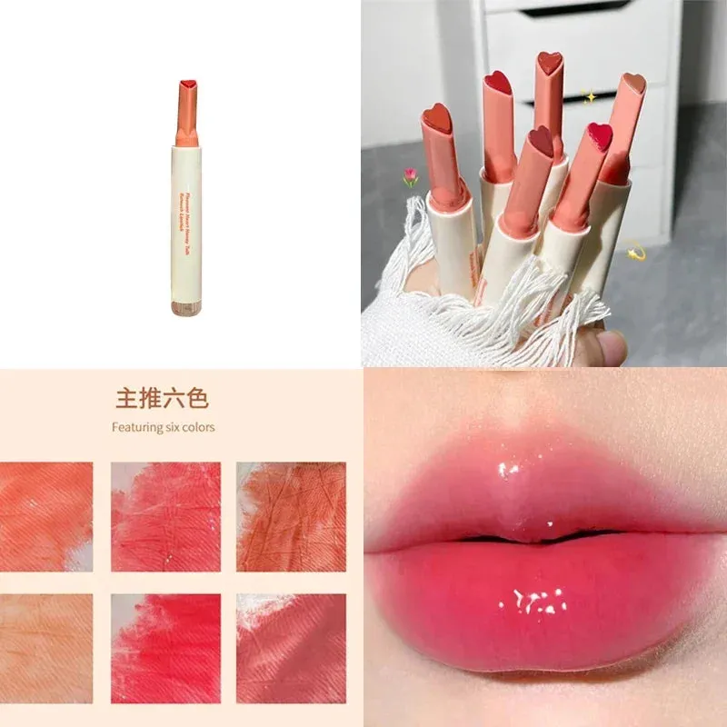 Yeknu Water Light Lip Glaze Tint Clear Mirror Lipstick Waterproof Moisturizing Lipstick Shine Glitter Lip Gloss Women Makeup