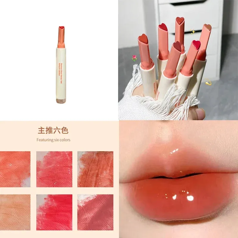 Yeknu Water Light Lip Glaze Tint Clear Mirror Lipstick Waterproof Moisturizing Lipstick Shine Glitter Lip Gloss Women Makeup