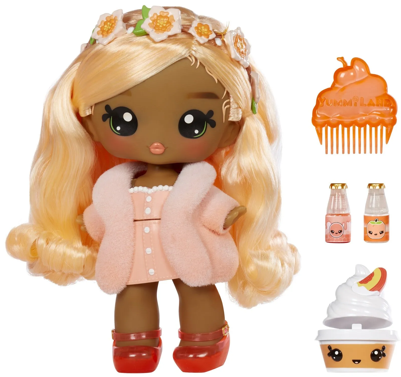 Yummiland: Large Doll & Lipgloss (Peach)