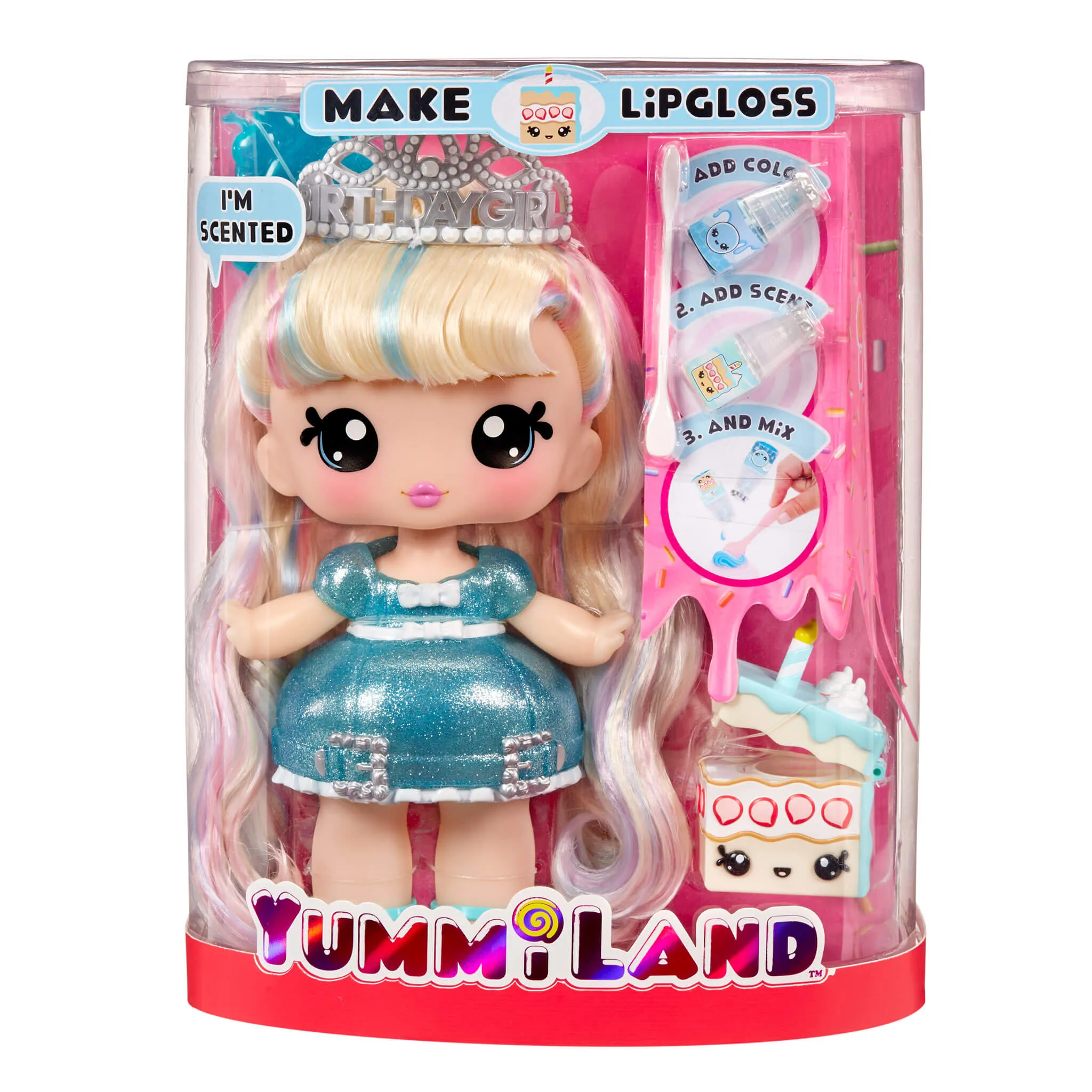 Yummiland Large Doll   Lipgloss Pet - Callie Birthday Cake