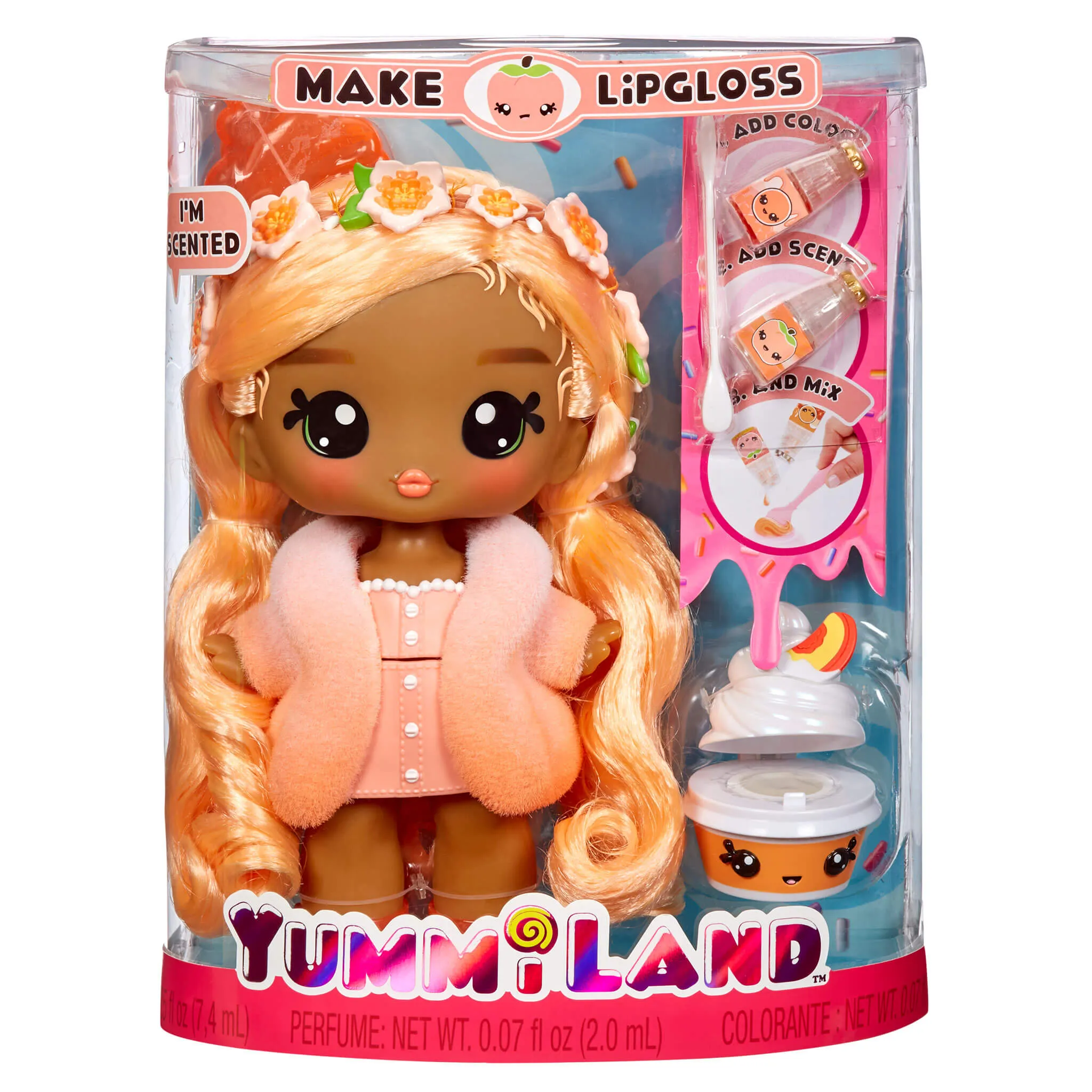 Yummiland Large Doll   Lipgloss Pet - Piper Peach