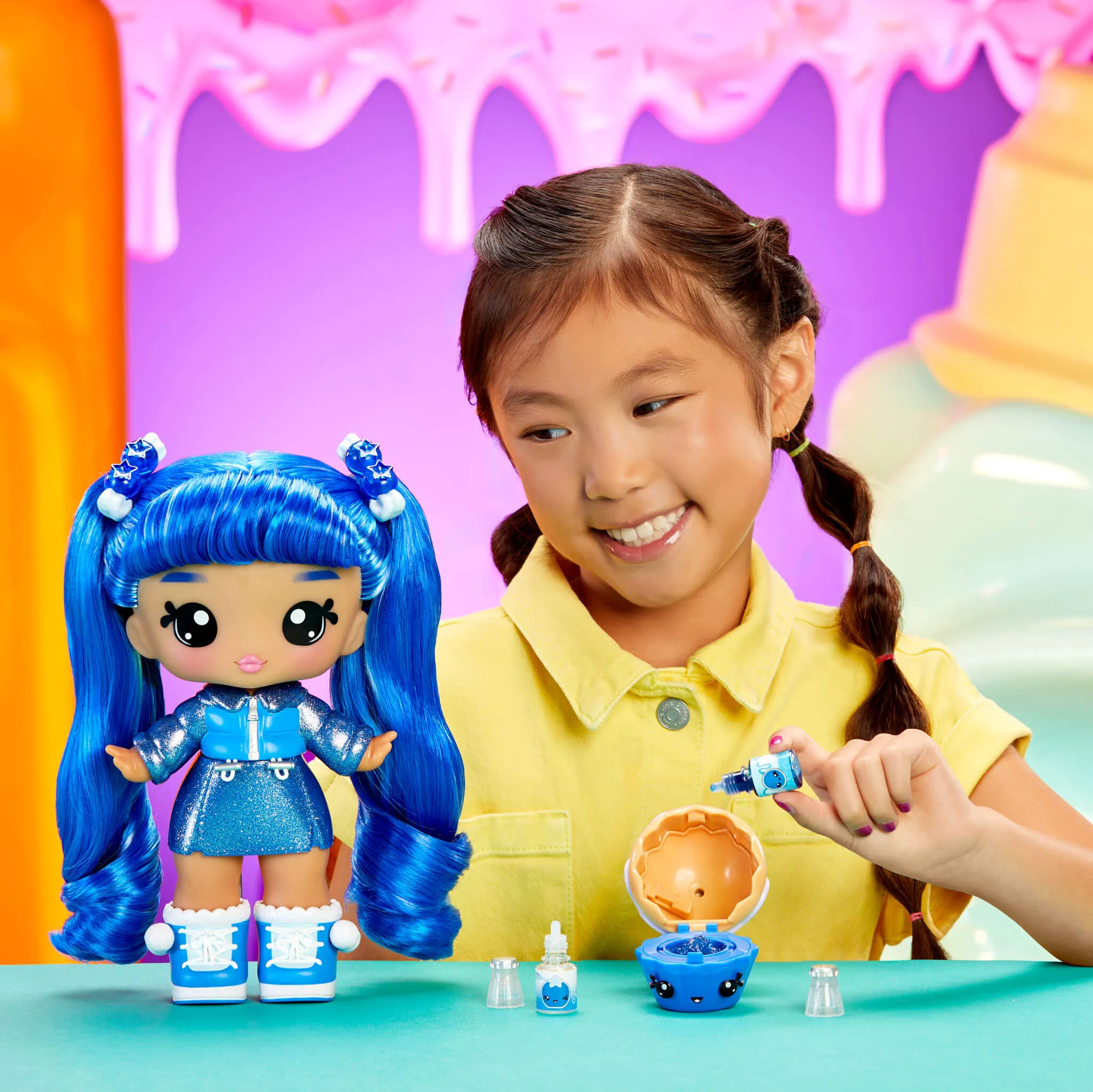 Yummiland Large Doll   Lipgloss Pet - Rory Blueberry