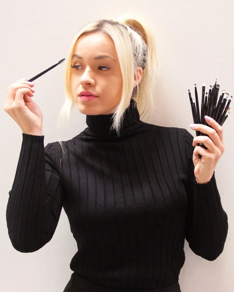Zaina Makeup Brush Set - Black